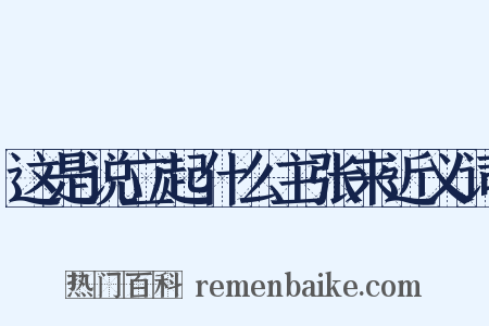 这是说立起什么主张来近义词是什么意思的图片